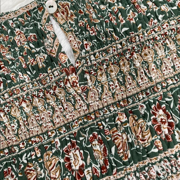 Emerald dark green dress mesh midi maxi - Picture 5 of 7